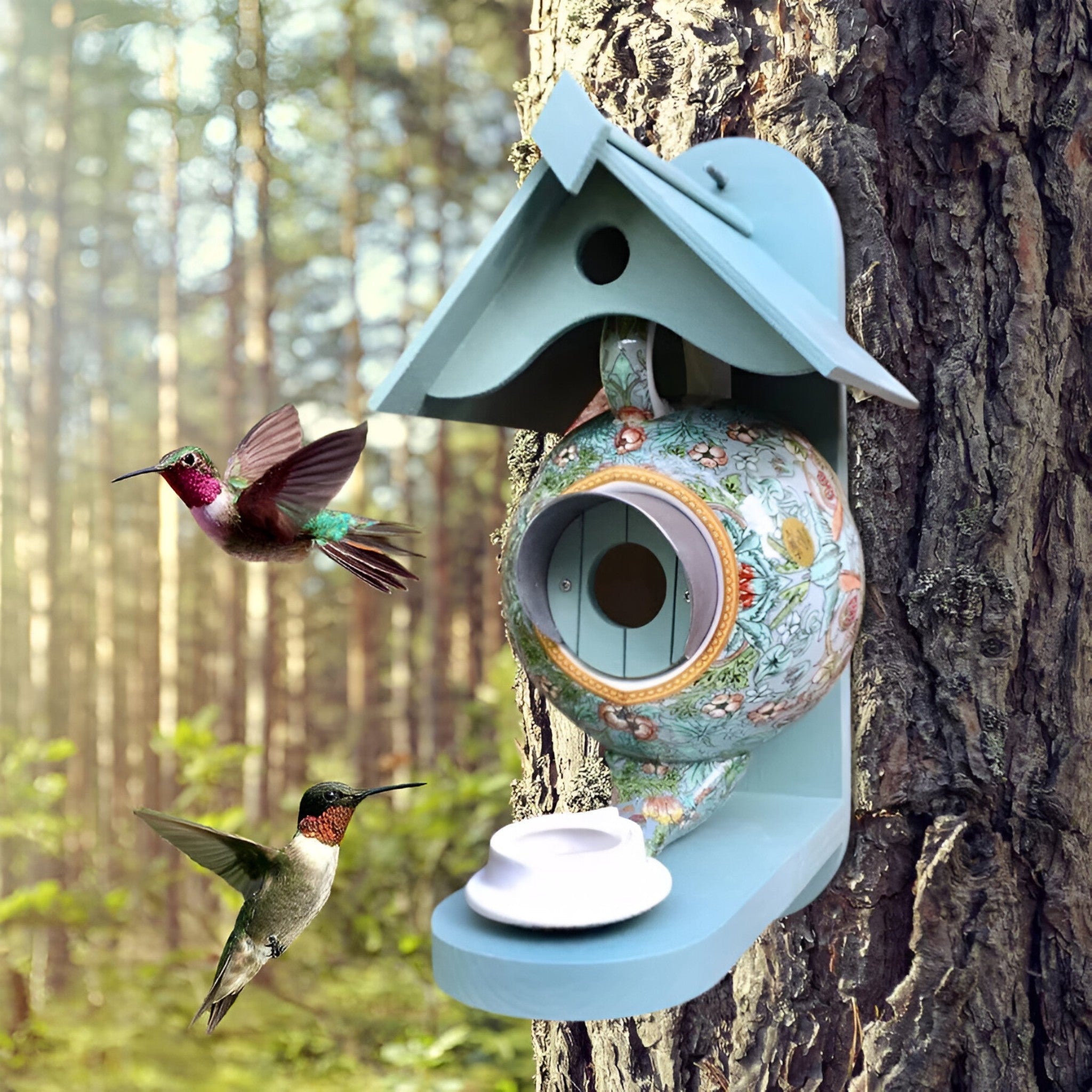 Tekande | Fuglemadshus med Unikt Teapot Design til Havens Fugle - - house & garden - {{ product_tags }