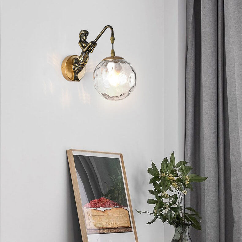 Rustik Kugle Væglampe - Vintage Design Sconce - - Home Decor - {{ product_tags }