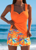 Abigail | Stilfuld Tankini med tropisk nederdel