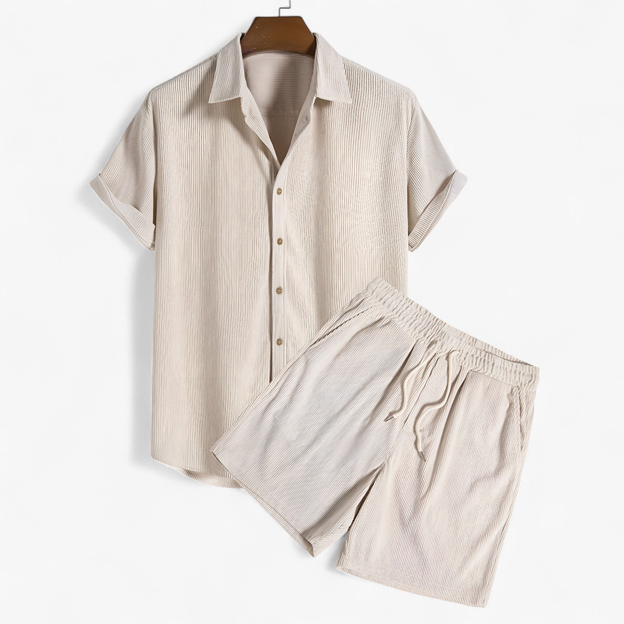 Daryl | Mænds Sommer Sæt i Åndbart Materiale - Beige - men's fashion - {{ product_tags }