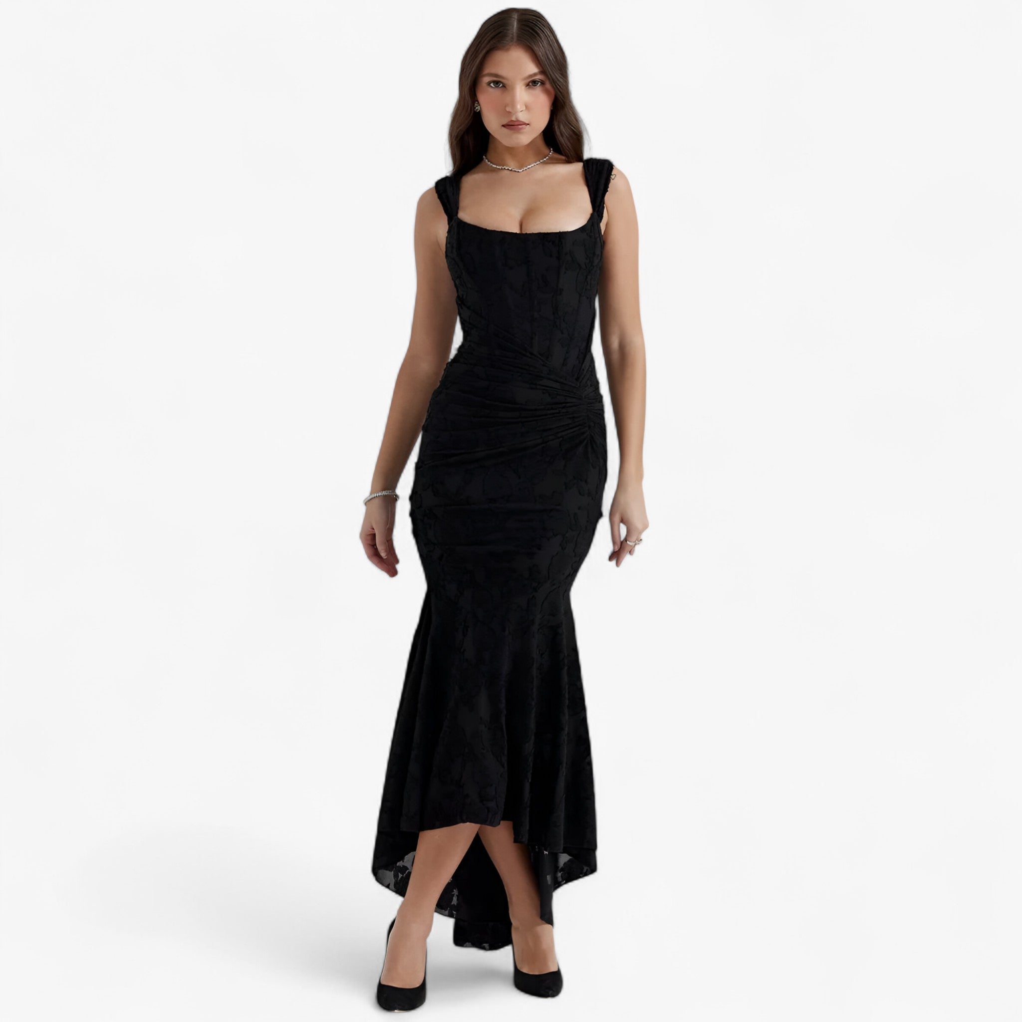Clara | Midi kjole – Elegant og figurskabende pasform - - women's fashion - {{ product_tags }