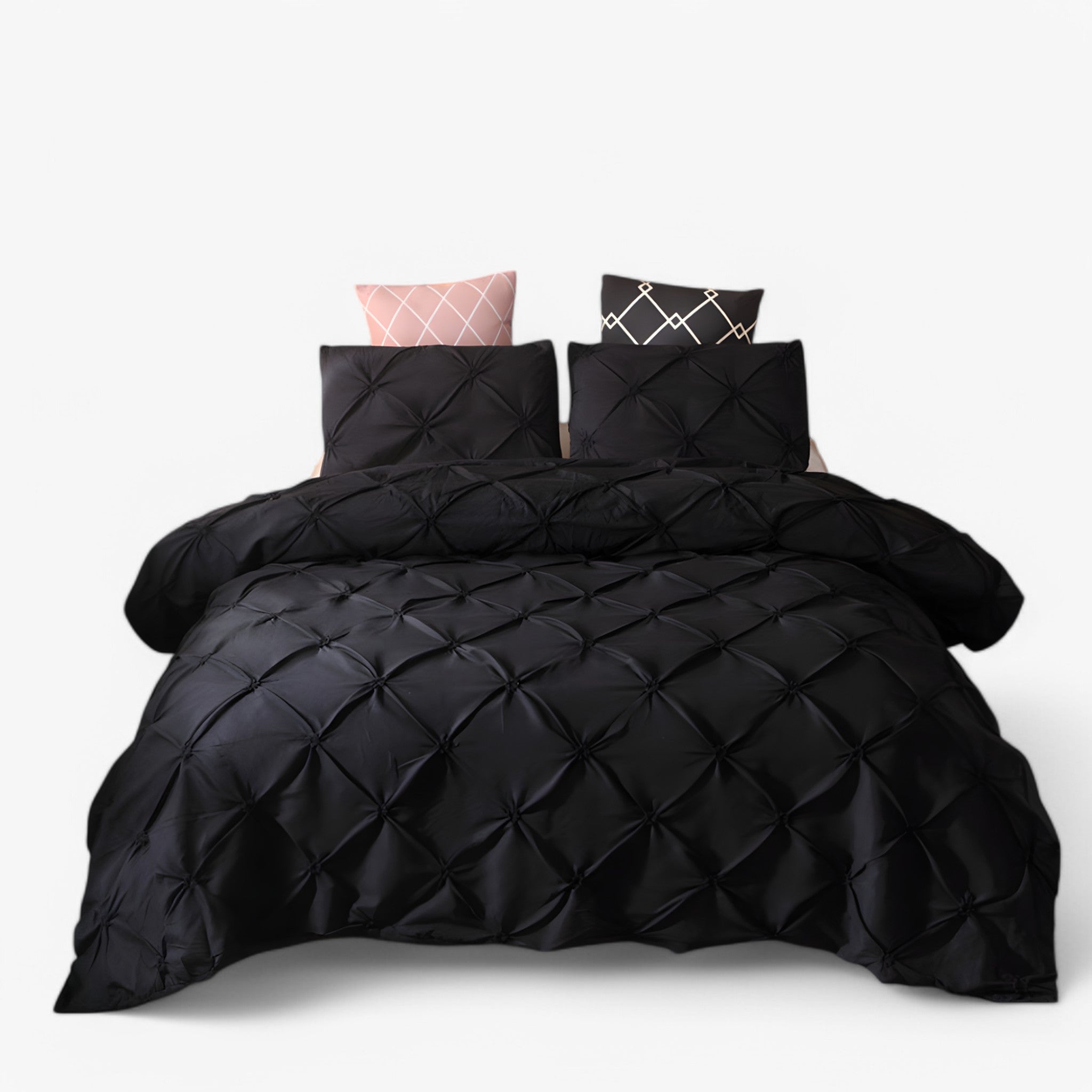 Orin | Luksus Sengetøj i Strygefri, Letplejet Stof - Sort - house & garden - {{ product_tags }
