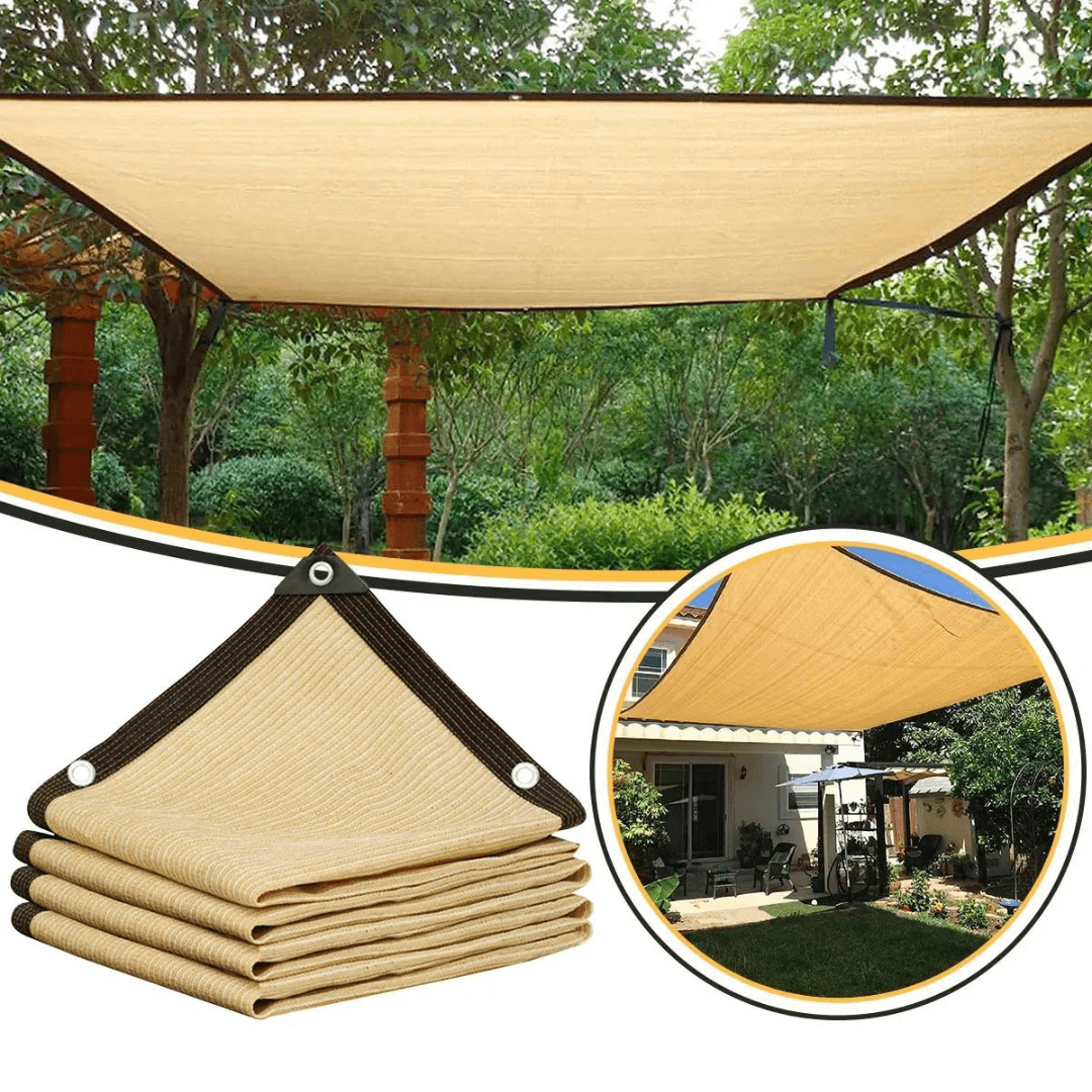 Caroline | Zonneschermnet Sort HDPE - UV Werend Schaduwdoek til Terras & Tuin