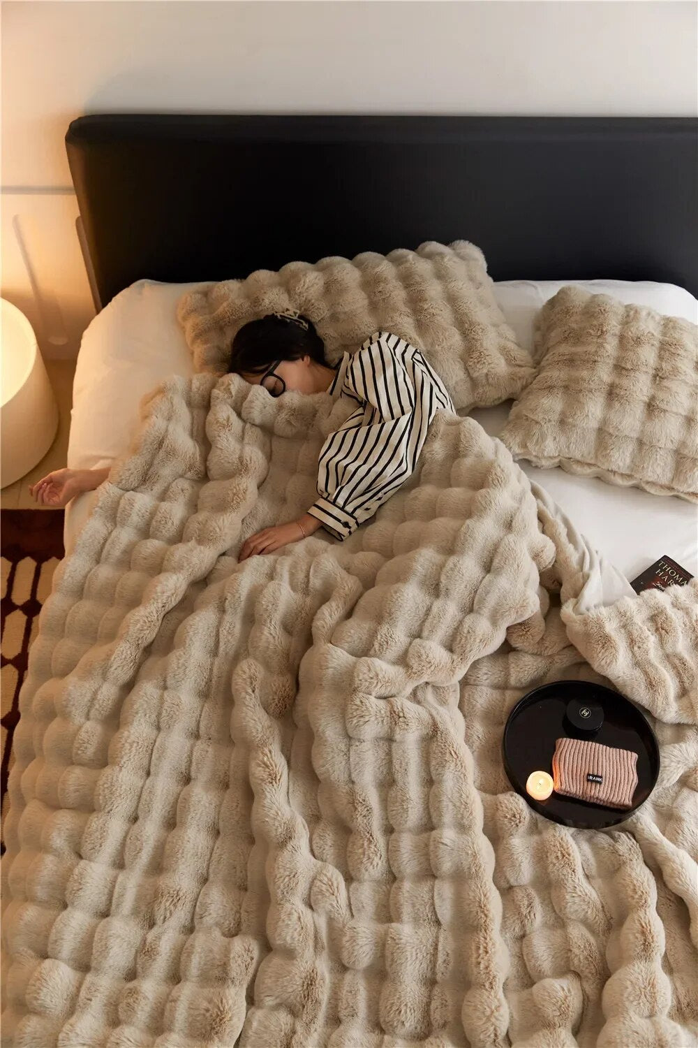 SnugWrap™ | Luksus Tæppe - Beige - house & garden - {{ product_tags }