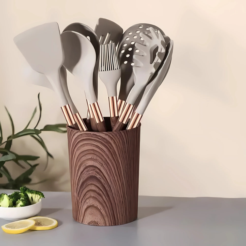 Køkkenredskabssæt i silikone - 10 varmebestandige dele - - Cooking Utensils - {{ product_tags }
