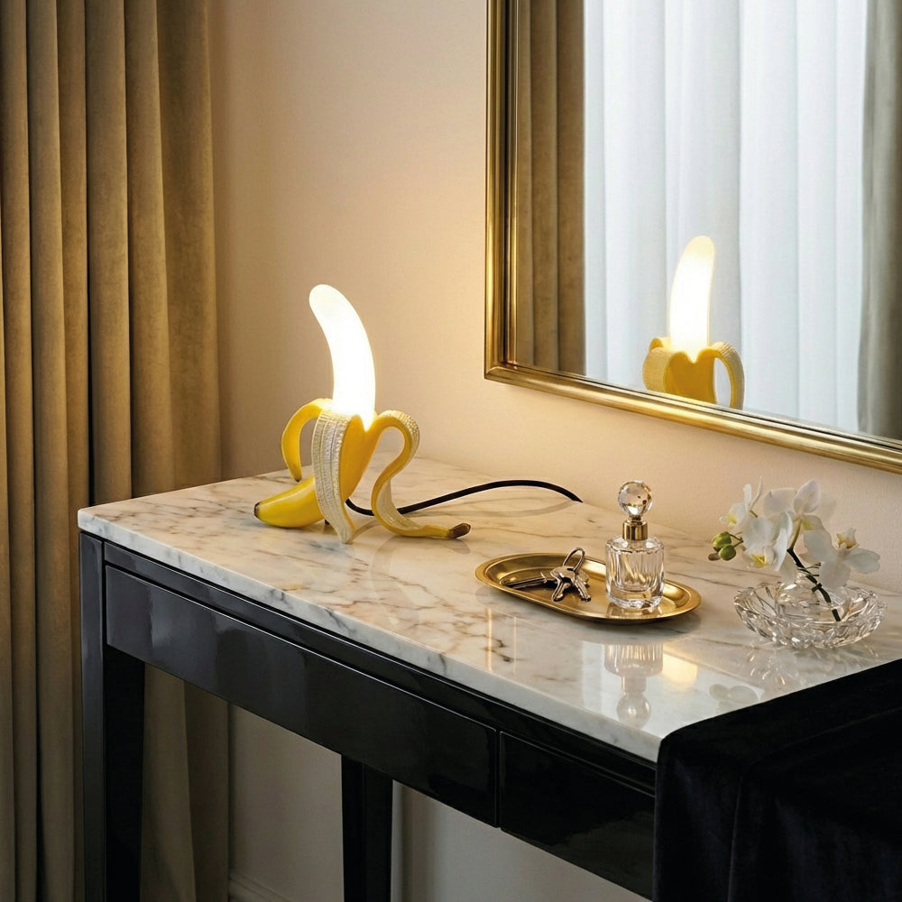 Art Deco Banan Bordlampe - Dekorativt Accentlys - - Home Decor - {{ product_tags }
