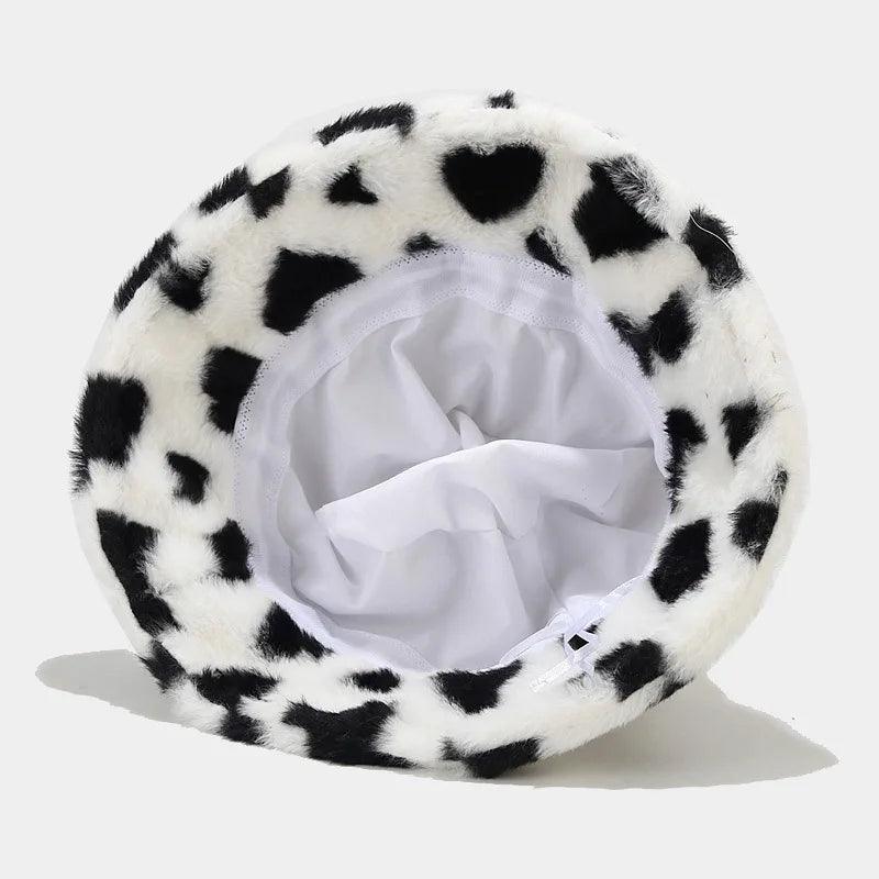 BEATRIX - Vinterhue i imiteret pels med hjerteprint til kvinder - - women's fashion - {{ product_tags }