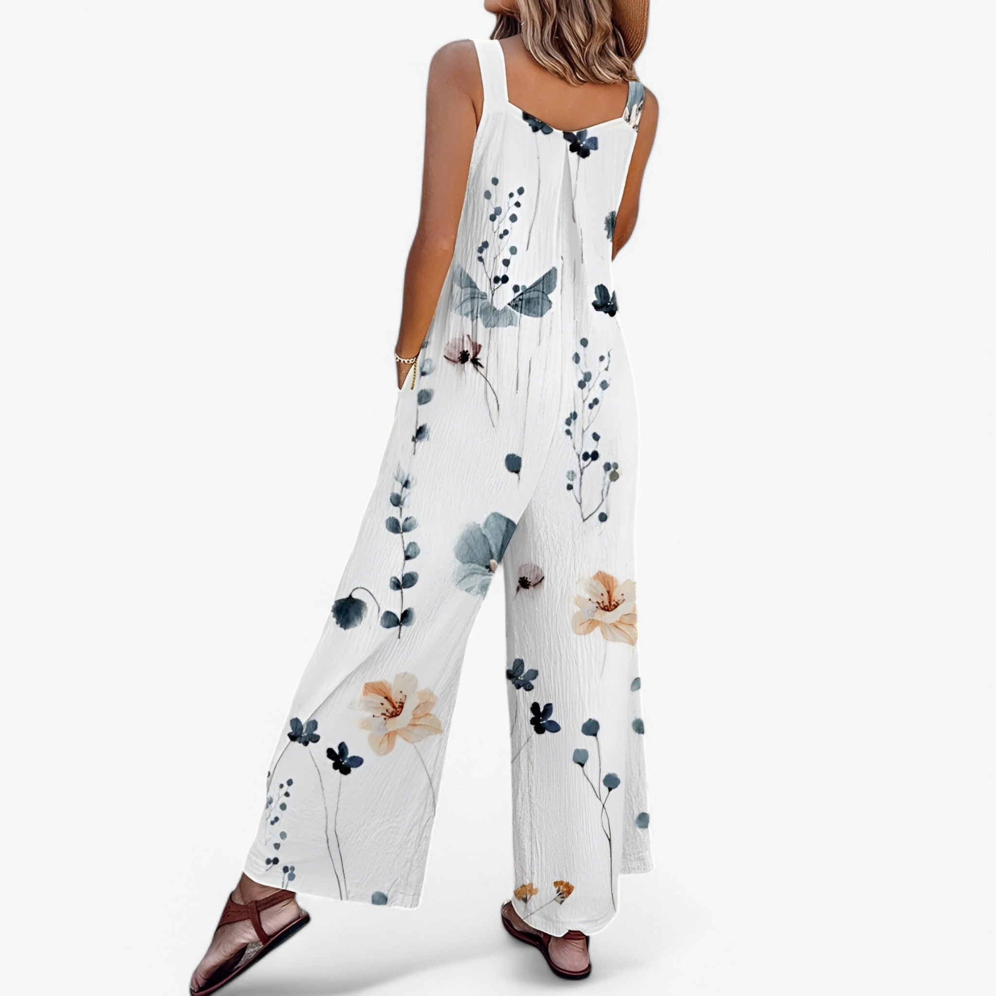 Breezy | Ærmeløs jumpsuit med blomsterprint - - women's fashion - {{ product_tags }