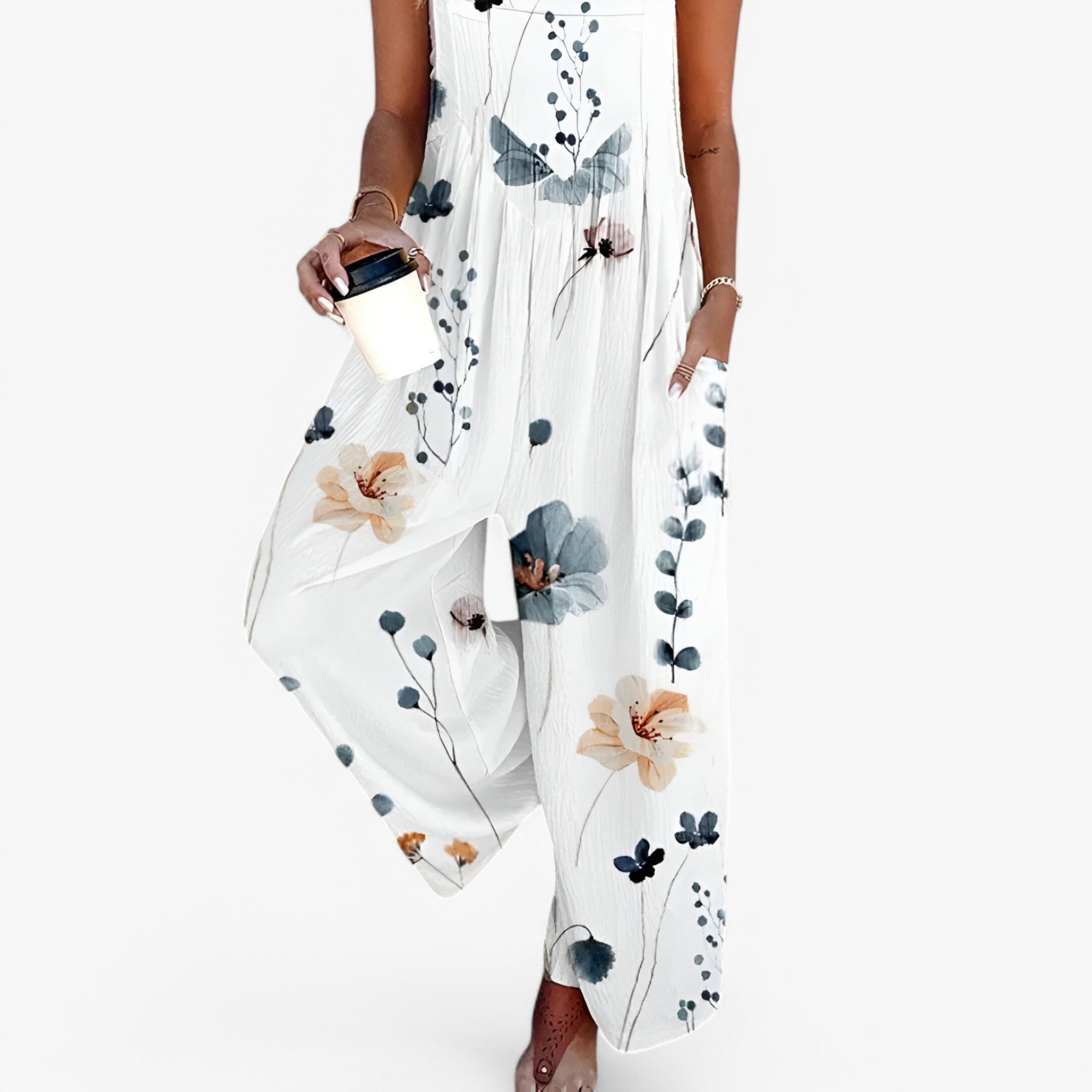 Breezy | Ærmeløs jumpsuit med blomsterprint - - women's fashion - {{ product_tags }