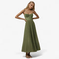 Delia | Kvinders Plisseret Maxi Kjole