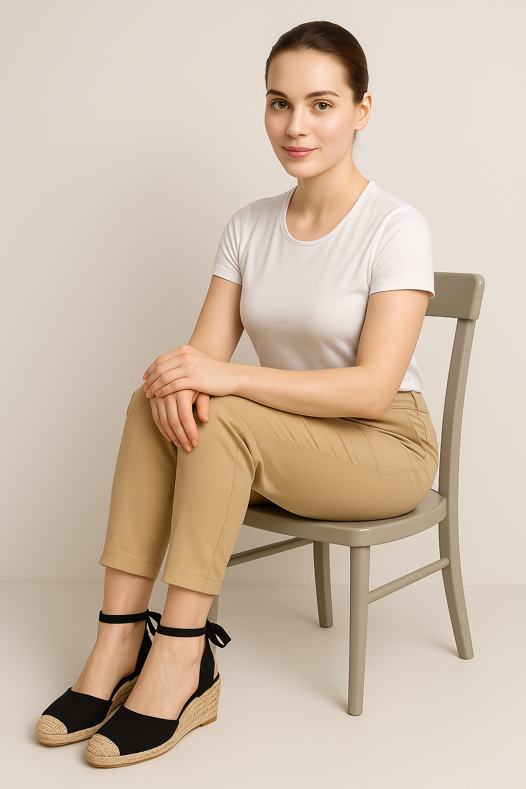 Zoey | Sommerbløde espadrilles med ankellænker - - Zoey | Sommerbløde espadrilles med ankellænker - €25 - {{ product_tags }