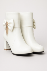 Sofia | Ankle boots with bow and crystal details