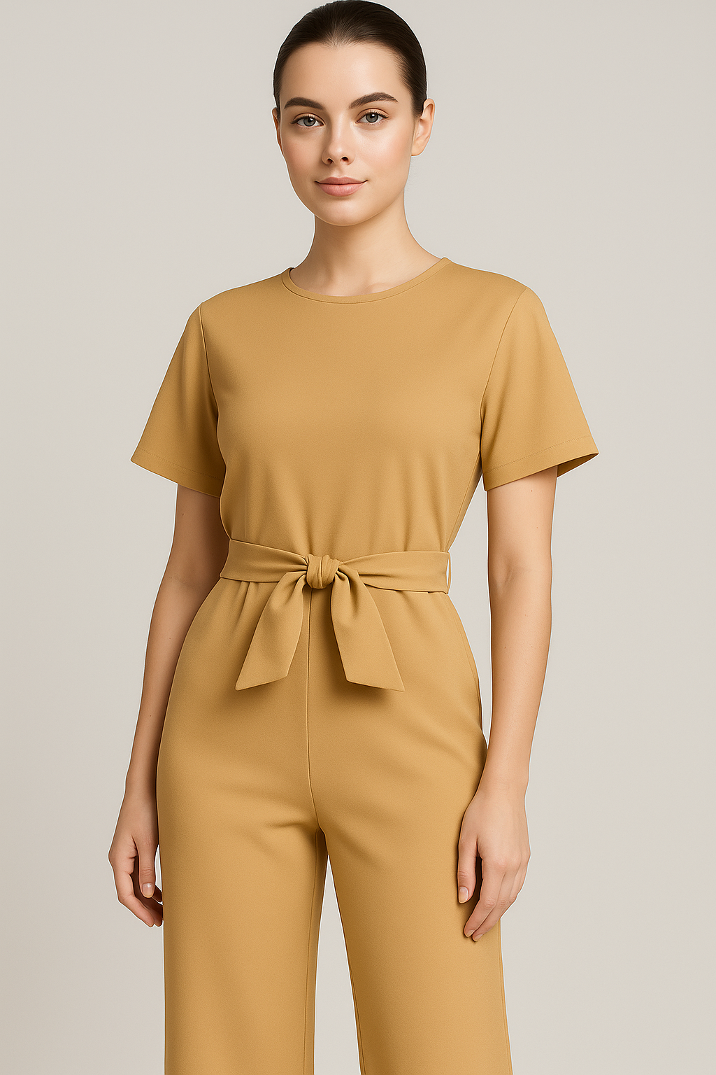 Addison | Elegant kjole med bælte og korte ærmer - - Addison | Elegant kjole med bælte og korte ærmer - €25 - {{ product_tags }