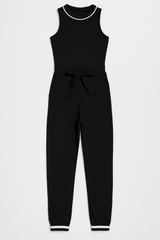 Camila | Elegant sleeveless sports jumpsuit with contrast details