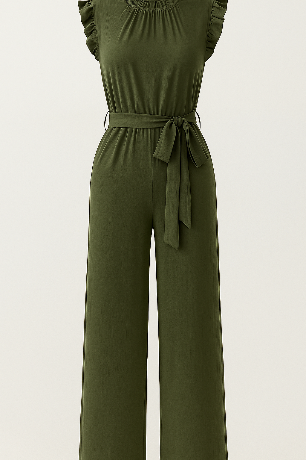 Natalie | Elegant med flæseærmer og talje i livet - Militærgrøn - Natalie | Elegant med flæseærmer og talje i livet - €25 - {{ product_tags }