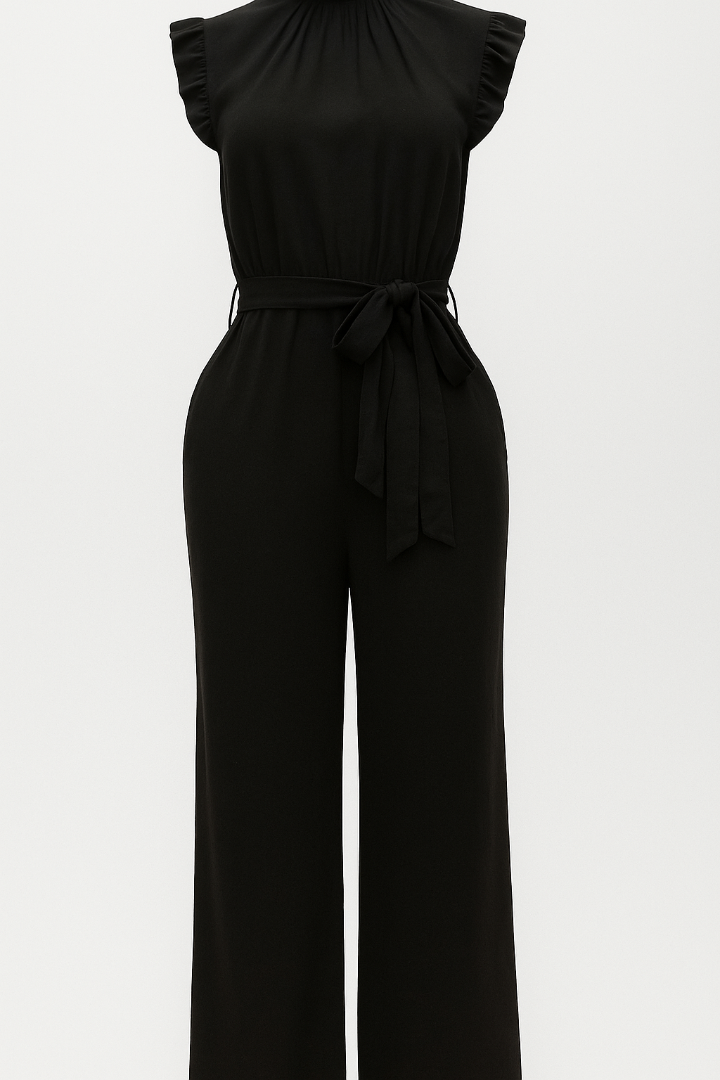 Natalie | Elegant med flæseærmer og talje i livet - Sort - Natalie | Elegant med flæseærmer og talje i livet - €25 - {{ product_tags }