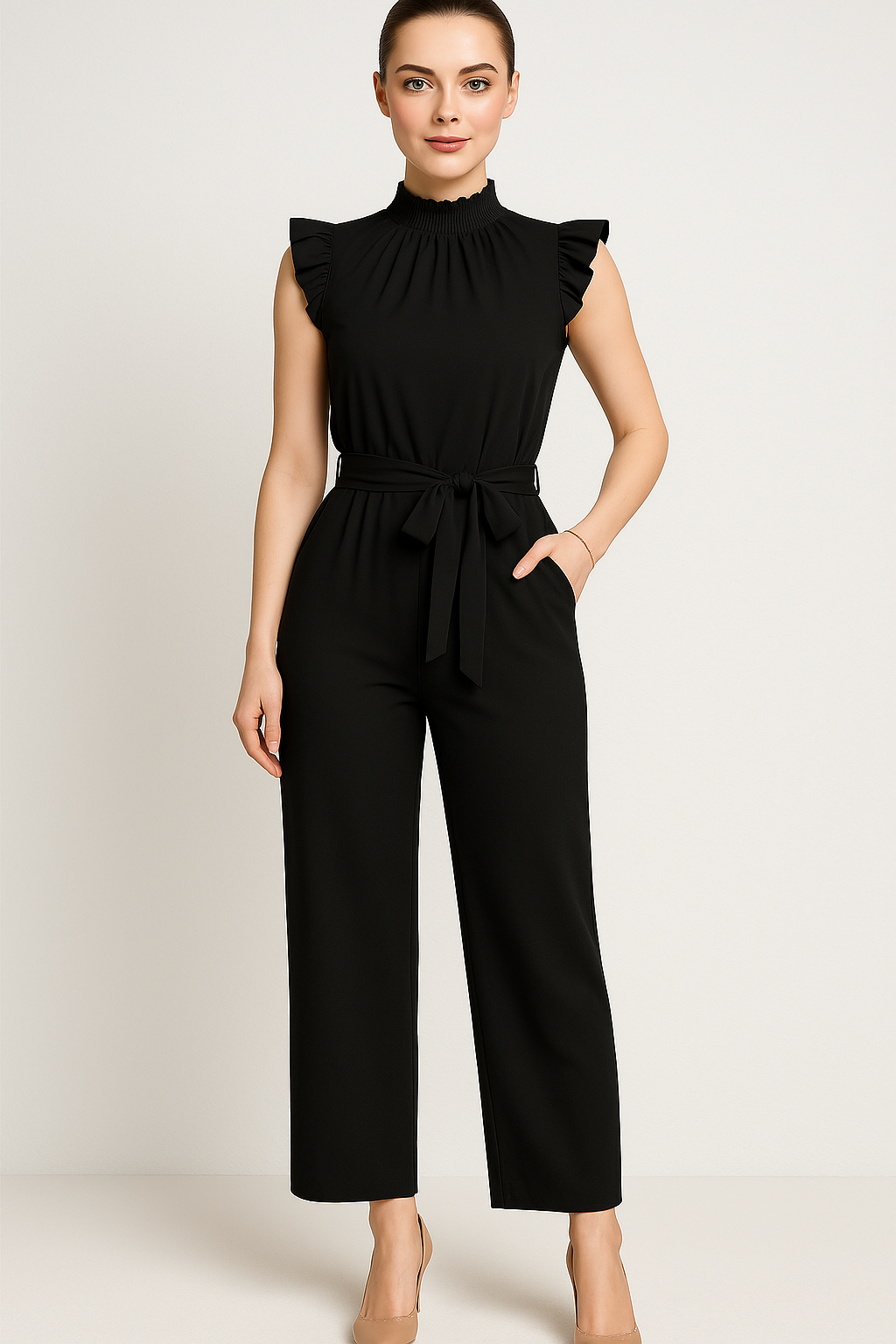 Natalie | Elegant med flæseærmer og talje i livet - - Natalie | Elegant med flæseærmer og talje i livet - €25 - {{ product_tags }