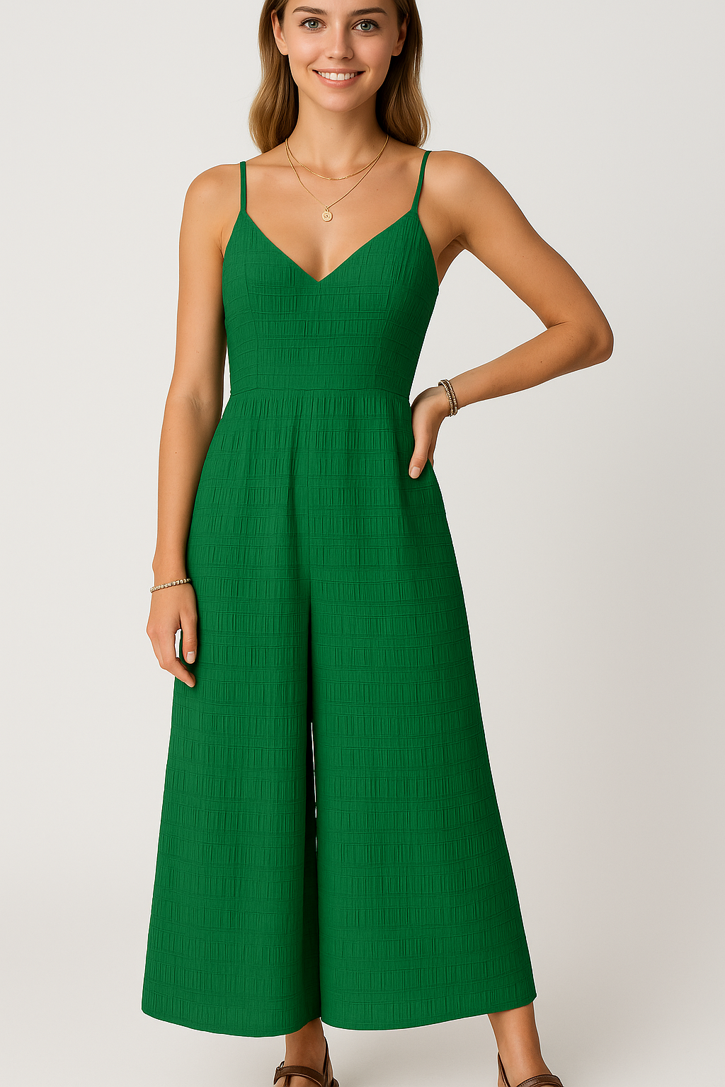 Julie | Sommerkjole med tynde stropper og knude på ryggen - - Julie | Sommerkjole med tynde stropper og knude på ryggen - €25 - {{ product_tags }