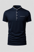 Logan | Herre Polo Slim Fit med Kinesisk Krave