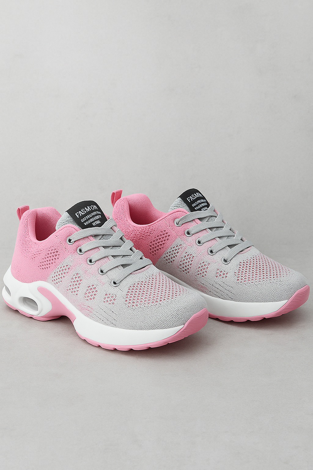 Irske | Ortopædiske damesneakers med luftpudesål og åndbart mesh - Pink-grå - Irske | Ortopædiske damesneakers med luftpudesål og åndbart mesh- €25 - {{ product_tags }