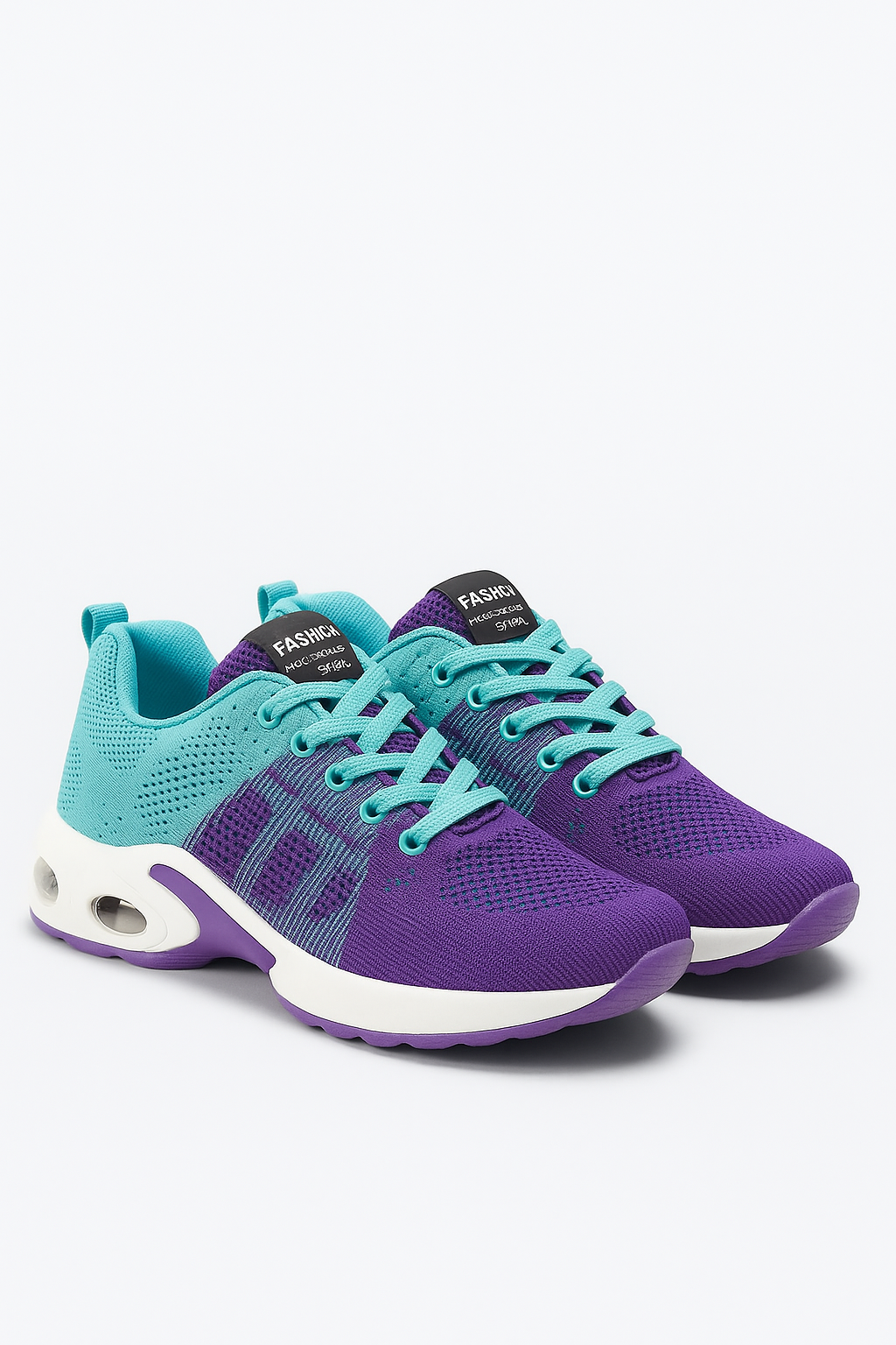 Irske | Ortopædiske damesneakers med luftpudesål og åndbart mesh - Turkis-lilla - Irske | Ortopædiske damesneakers med luftpudesål og åndbart mesh- €25 - {{ product_tags }