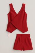 Carmen | Ærmeløs slå-om-shorts jumpsuit til kvinder