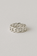 Cadena | Anillo de cadena de plata para mujer y hombre