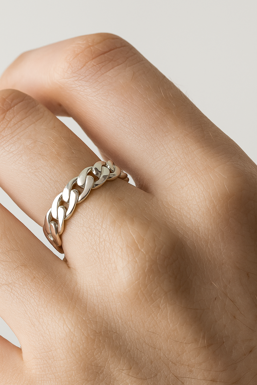 Kæde | Sølv Kæde Ring til Damer & Herrer - - Kæde | Sølv Kæde Ring til Damer & Herrer- €25 - {{ product_tags }