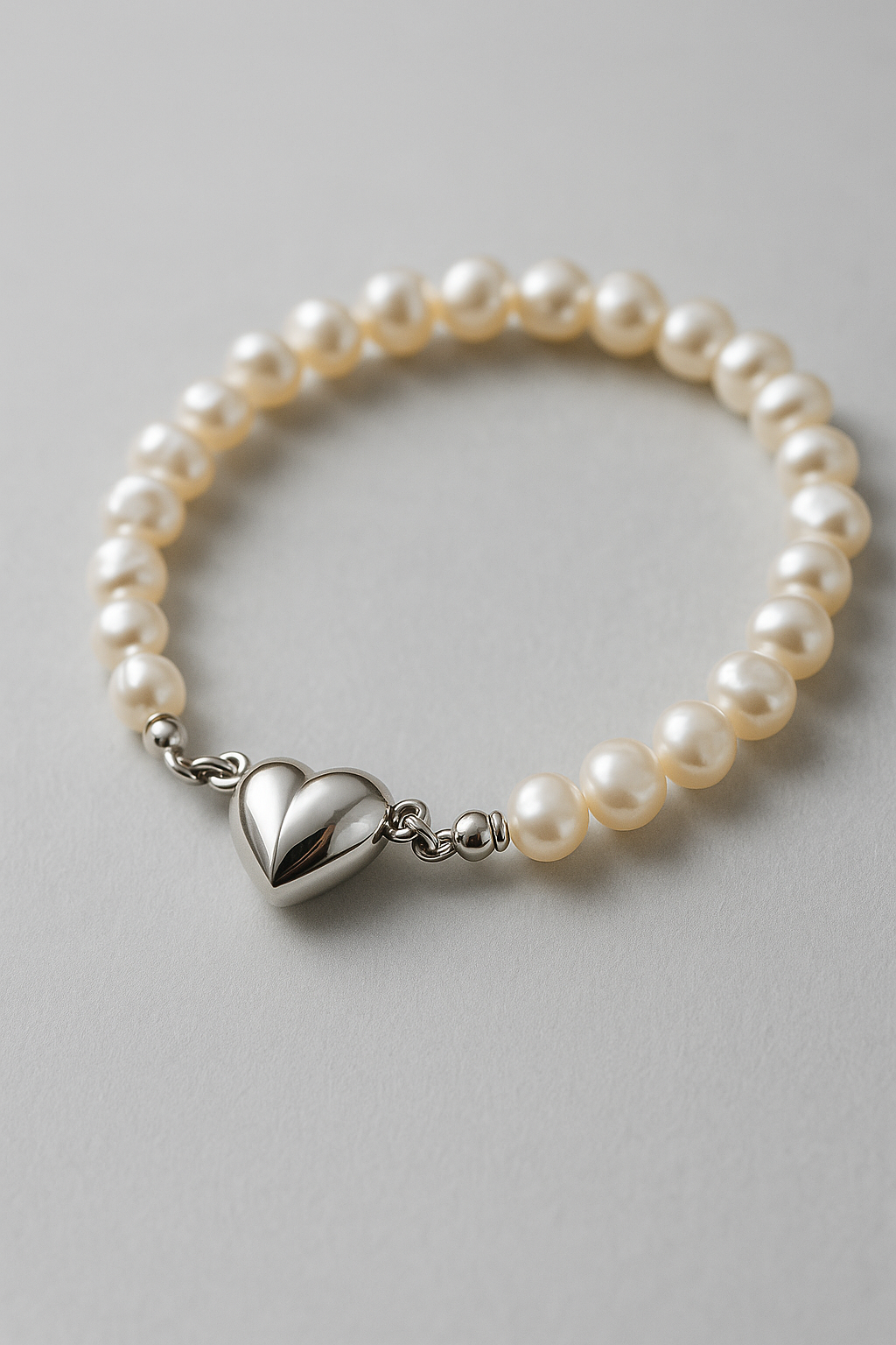 Perlehalskæde Magnetisk Hjertevedhæng - Armbånd - Perlehalskæde Magnetisk Hjertevedhæng- €25 - {{ product_tags }