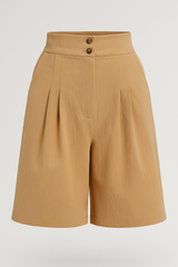 Arabella | Women's shorts with button and wide legs