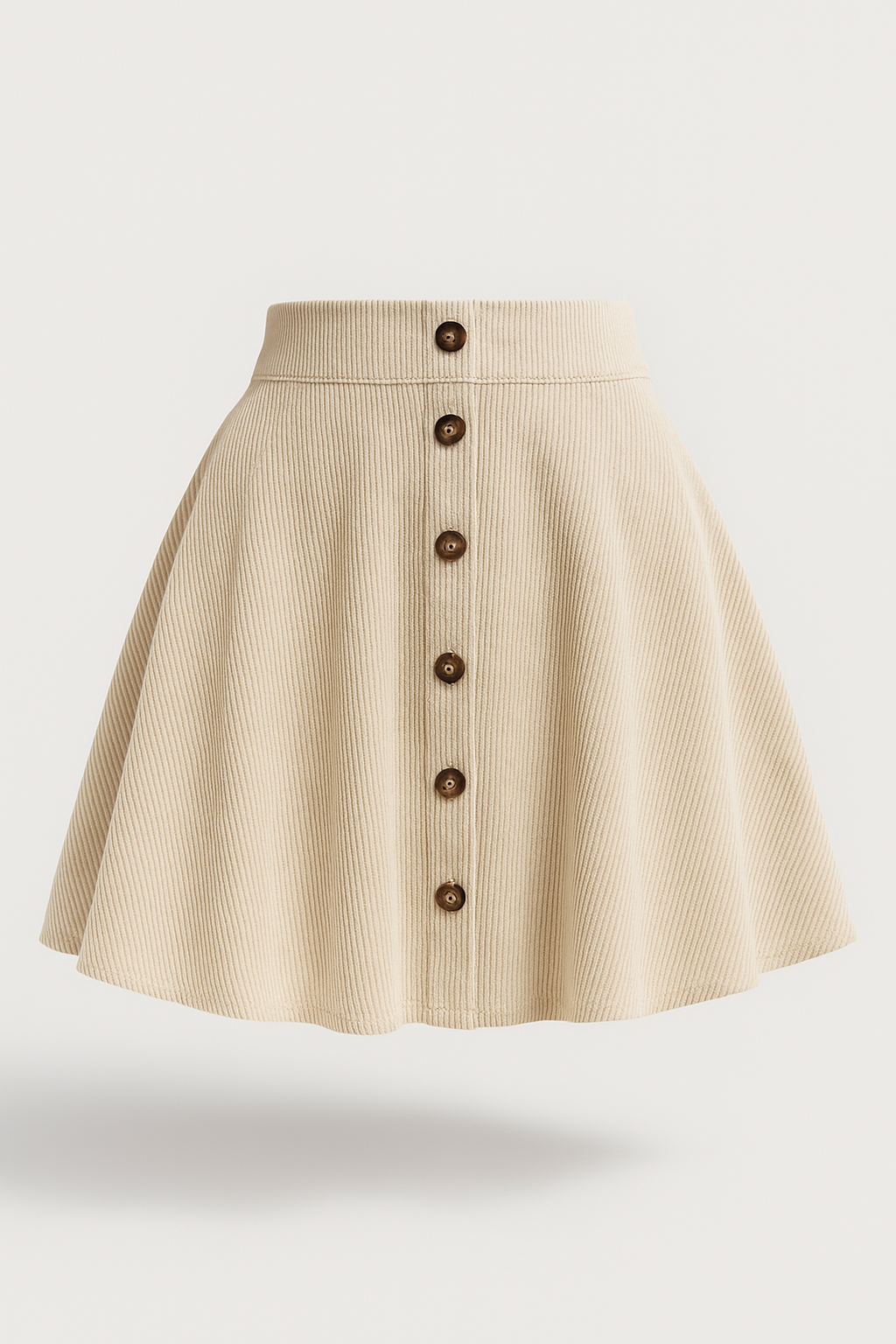 Briella | Mini nederdel til damer med knapper og plisseret struktur - XL - Briella | Mini nederdel til damer med knapper og plisseret struktur - €25 - {{ product_tags }