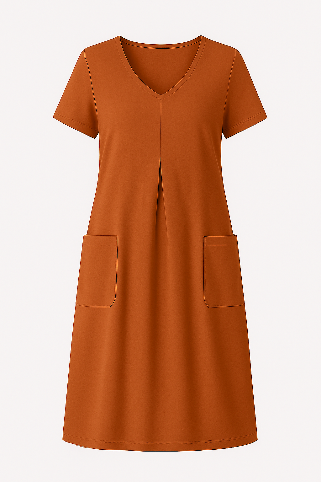 Eulalia | Casual Elegant Jerseykjole - Orange - Eulalia | Casual Elegant Jerseykjole - €25 - {{ product_tags }