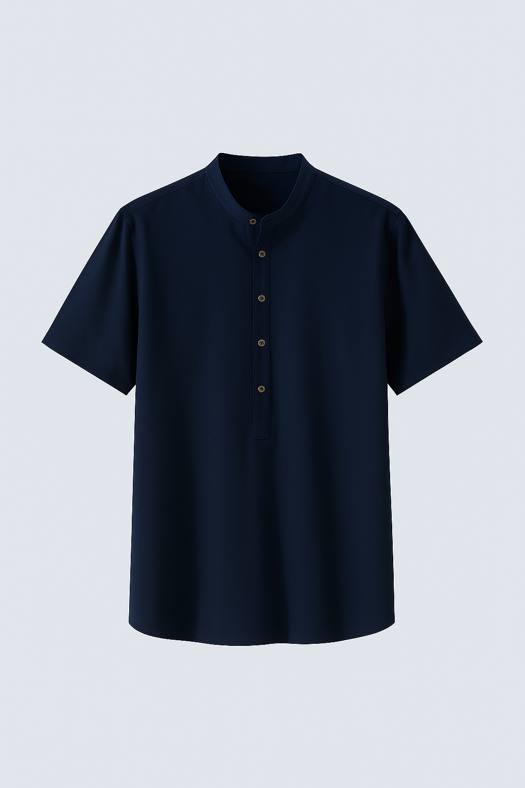 Mason | Let skjort i lin lett for mænd med korte ærmer - Mørk blå - Mason | Let skjort i lin lett for mænd med korte ærmer - €25 - {{ product_tags }