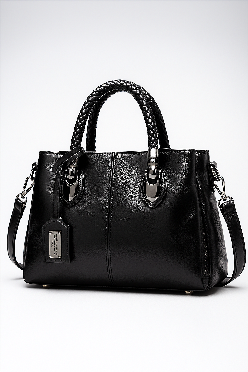 LuxeLeather™ Lædertas med stor kapacitet - Zwart - LuxeLeather™ Lædertas med stor kapacitet- €25 - {{ product_tags }