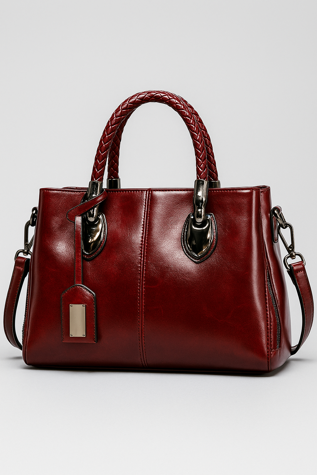 LuxeLeather™ Lædertas med stor kapacitet - Wijn Rood - LuxeLeather™ Lædertas med stor kapacitet- €25 - {{ product_tags }