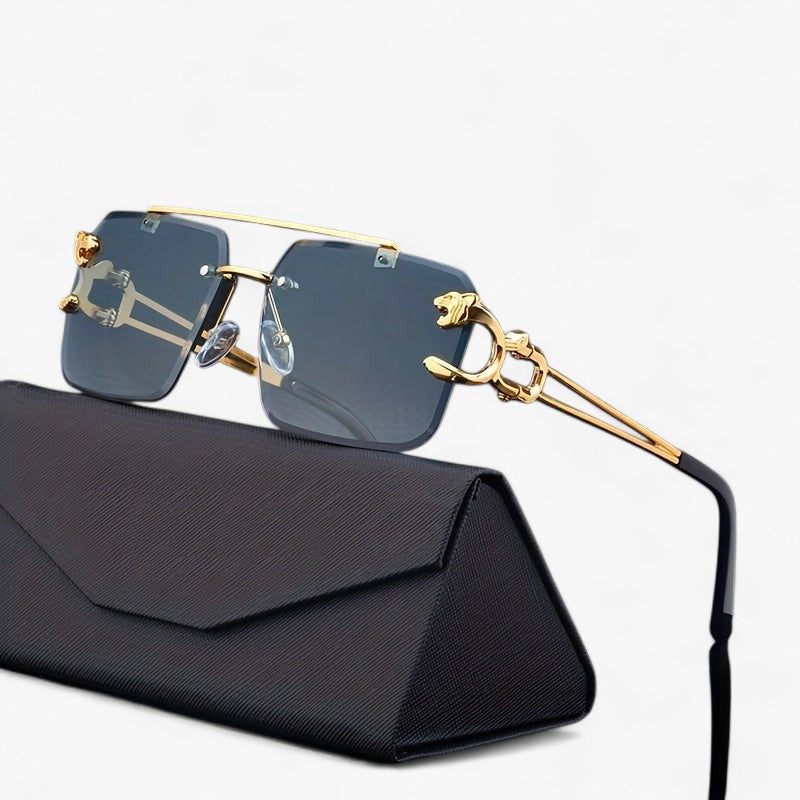 1 par moderigtige firkantede solbriller uden ramme til mænd - - men's fashion - {{ product_tags }