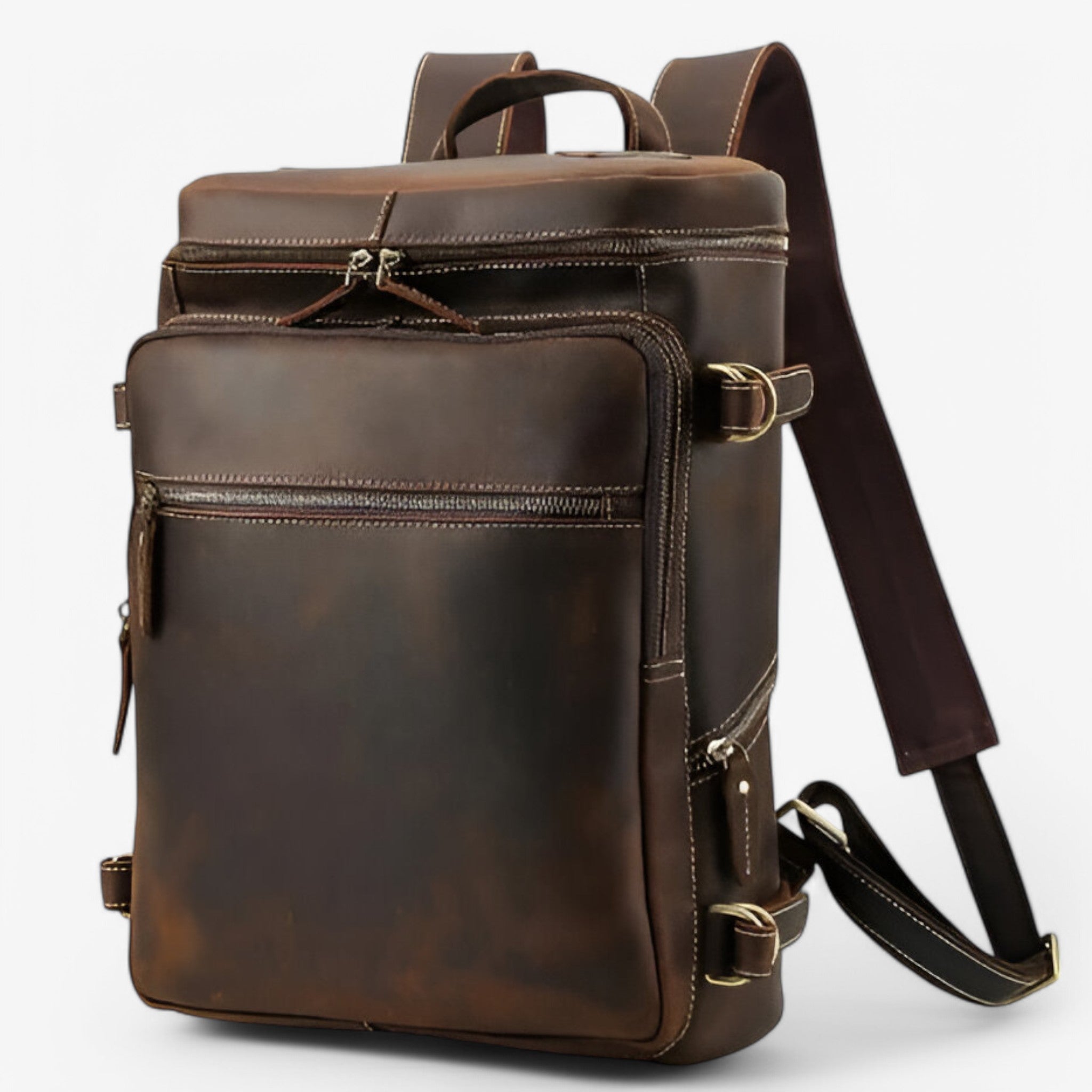 Leonardo | Luksus Fuld Læder Rygsæk - - bags - {{ product_tags }
