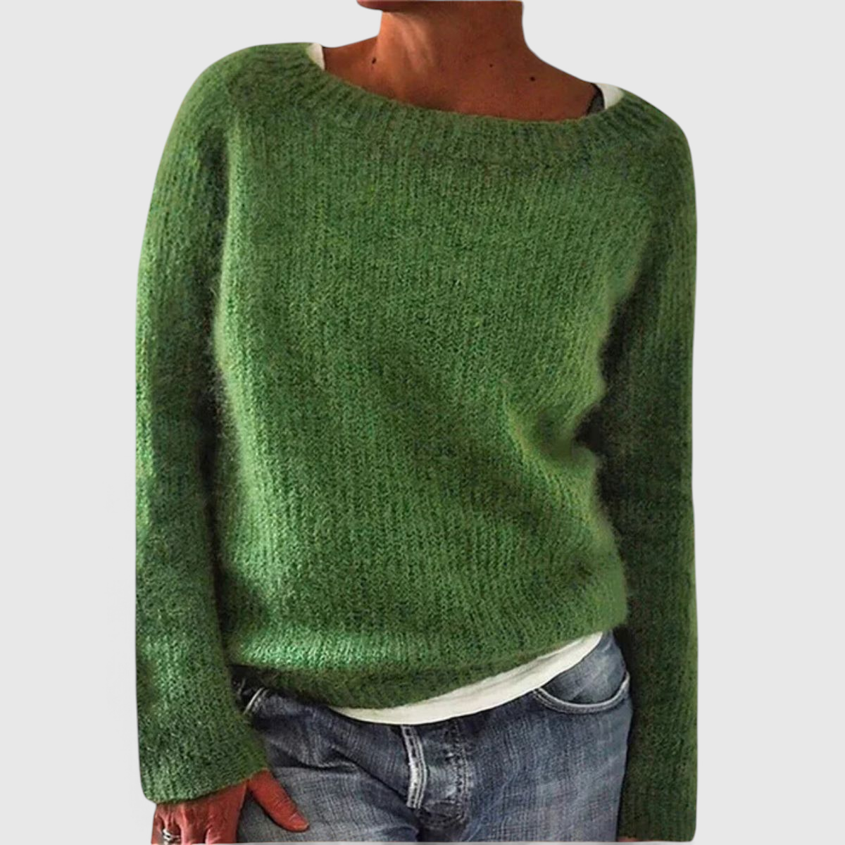 Dame Striktrøje med Afslappet Pasform - Casual Pullover