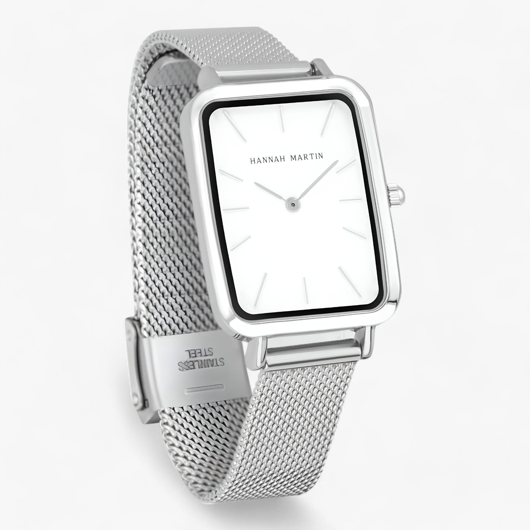 Beatrice | Rektangulært sølvur - holdbart og elegant - - watches - {{ product_tags }