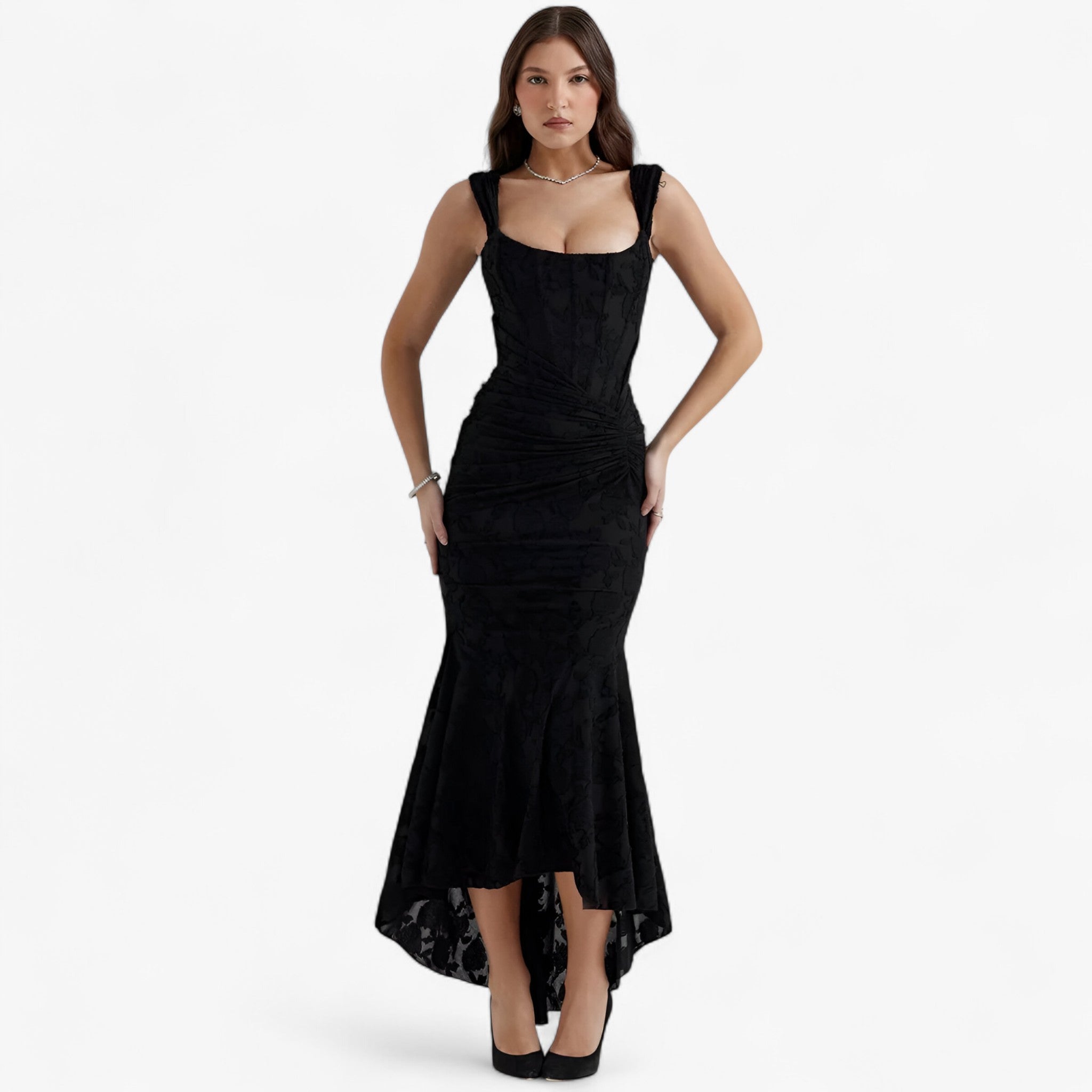 Clara | Midi kjole – Elegant og figurskabende pasform - - women's fashion - {{ product_tags }
