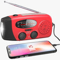 SolarSafe - Notfallradio & Taschenlampe mit Solarenergie und Kurbel!