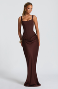 Anne | Kvinder's Hourglass Maxi Kjole