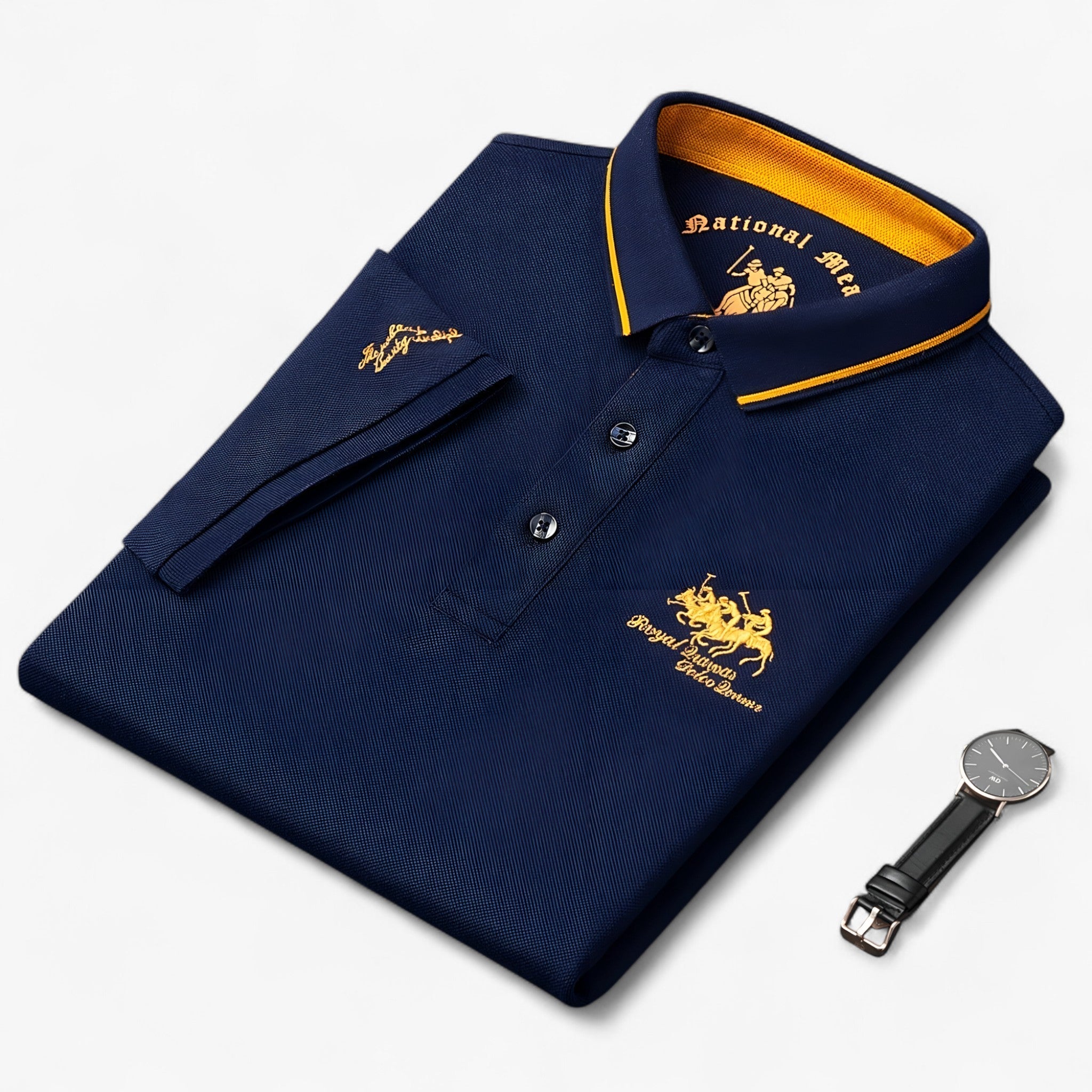 Leonardo | Polo i Luksusbomuld – Komfort og Klasse i Ét - Blå - men's fashion - {{ product_tags }