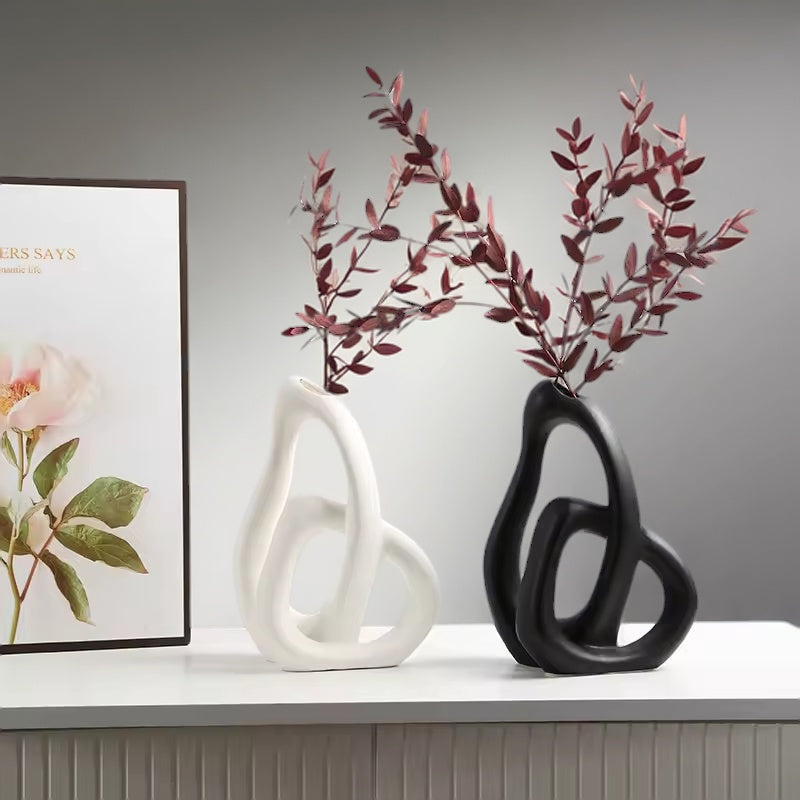 Tidløs Keramikvase - Minimalistisk Boligindretning - - Home Decor - {{ product_tags }
