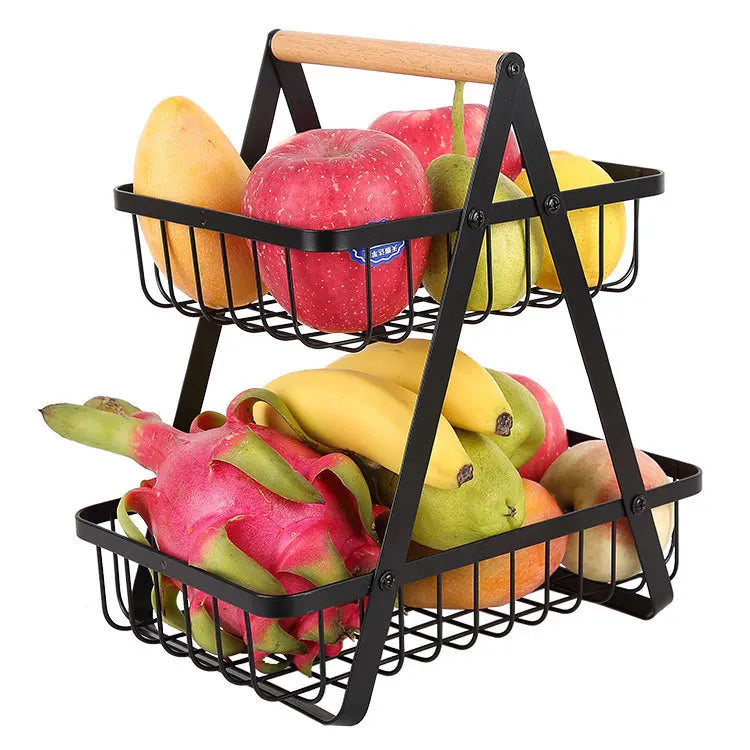 FruitCascade - 3-lags frugtkurv - 2 niveauer sort - house & garden - {{ product_tags }