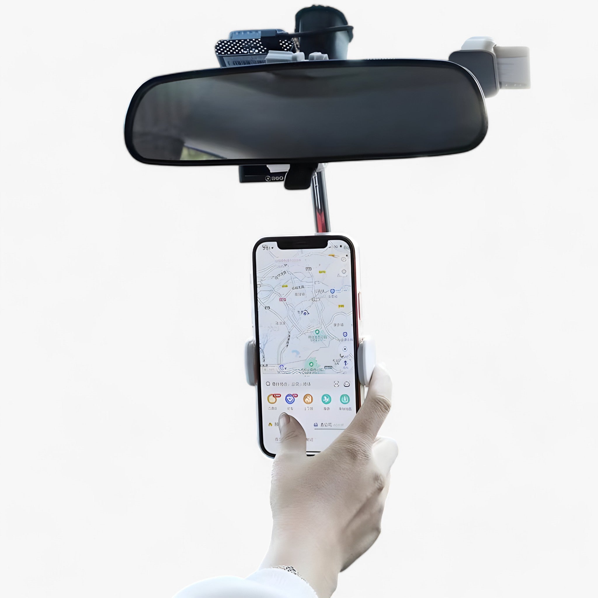 Noah | Auto-telefonholder 360° Bakspejrsfæste - Justerbar holder til smartphones - - gadgets - {{ product_tags }
