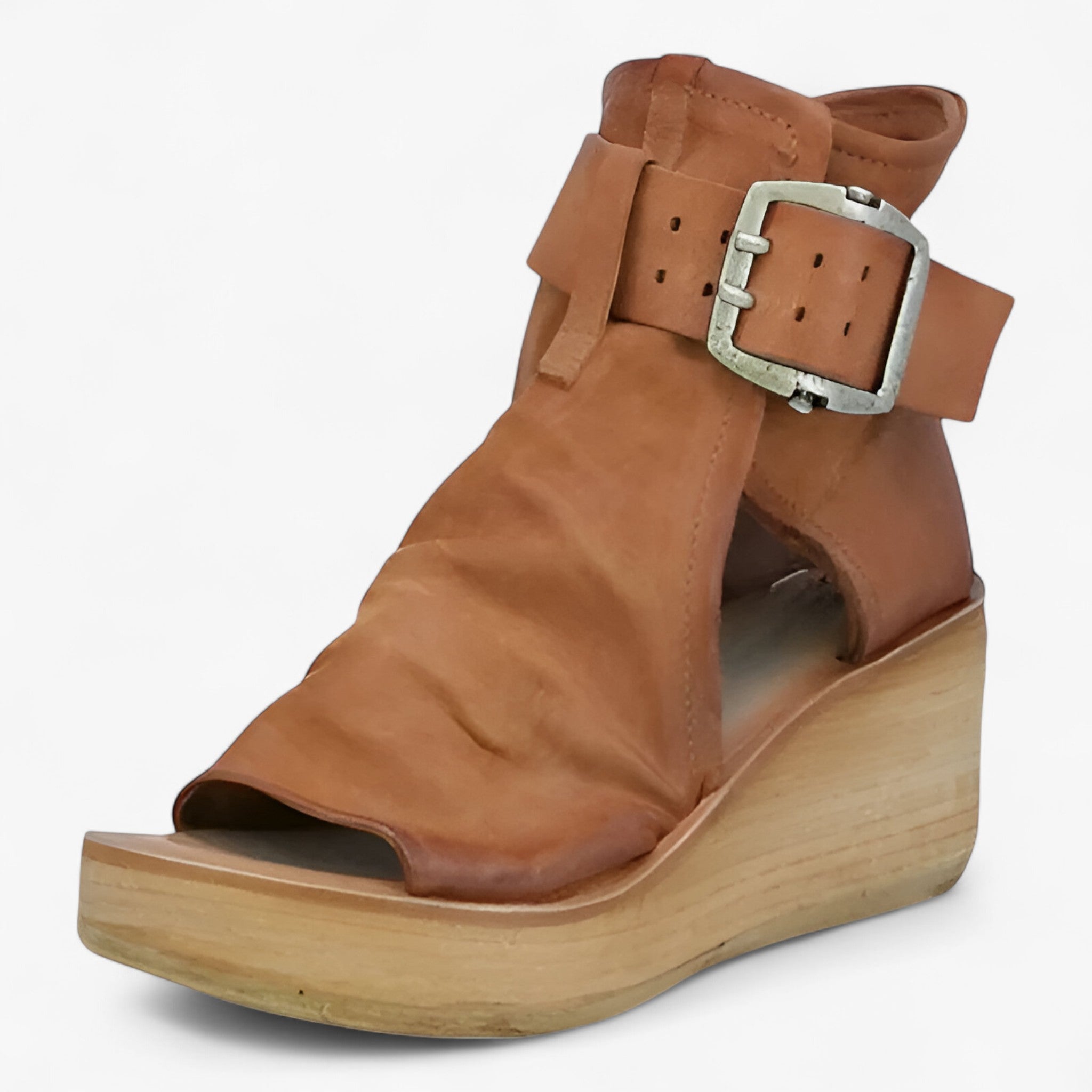 Fatima | | Retro gladiatorsandaler – En tidløs elegance - Brun - women's fashion - {{ product_tags }
