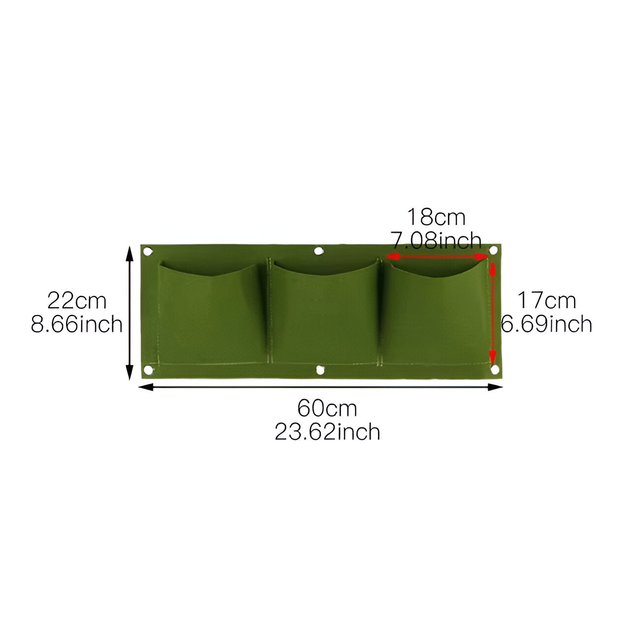 Willow | Hængetaske til haven - Perfekt til hængende planter og udendørs - 3 grønt gitter - house & garden - {{ product_tags }