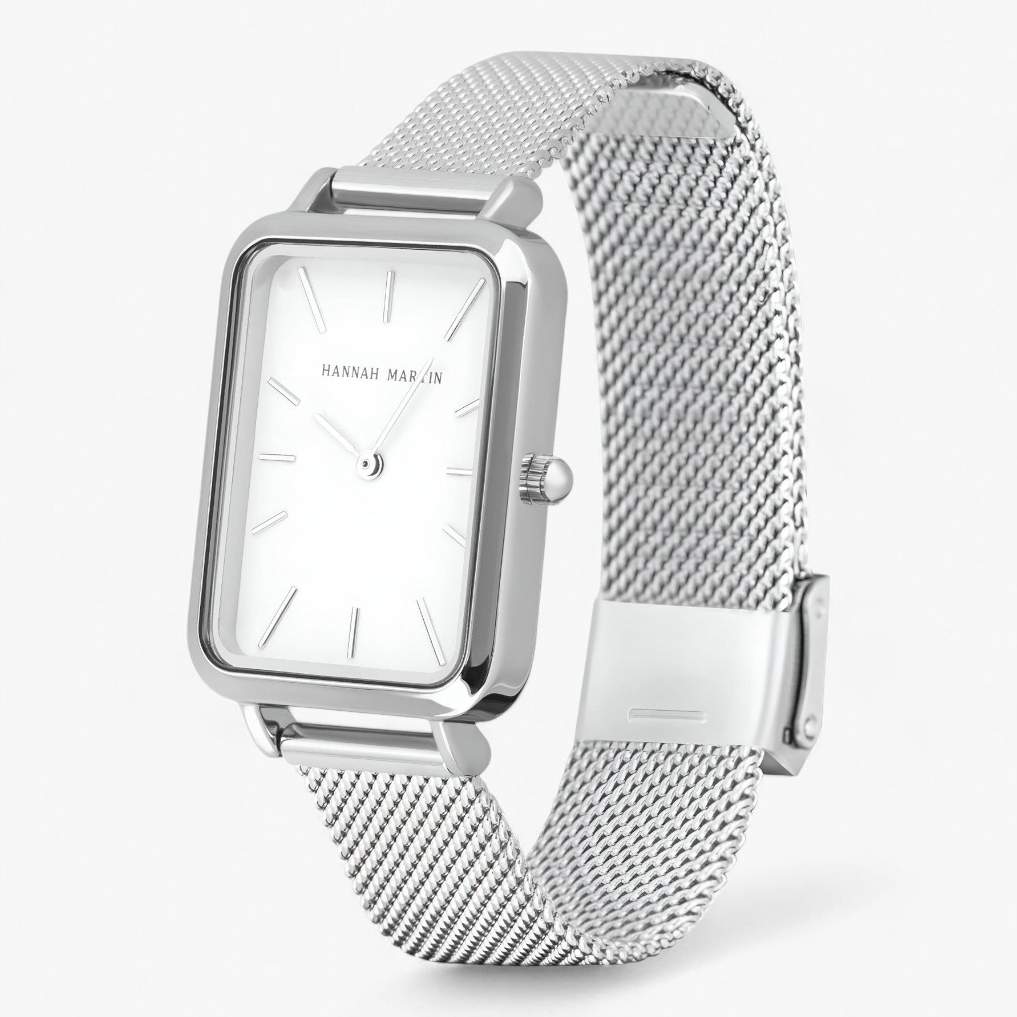 Beatrice | Rektangulært sølvur - holdbart og elegant - - watches - {{ product_tags }