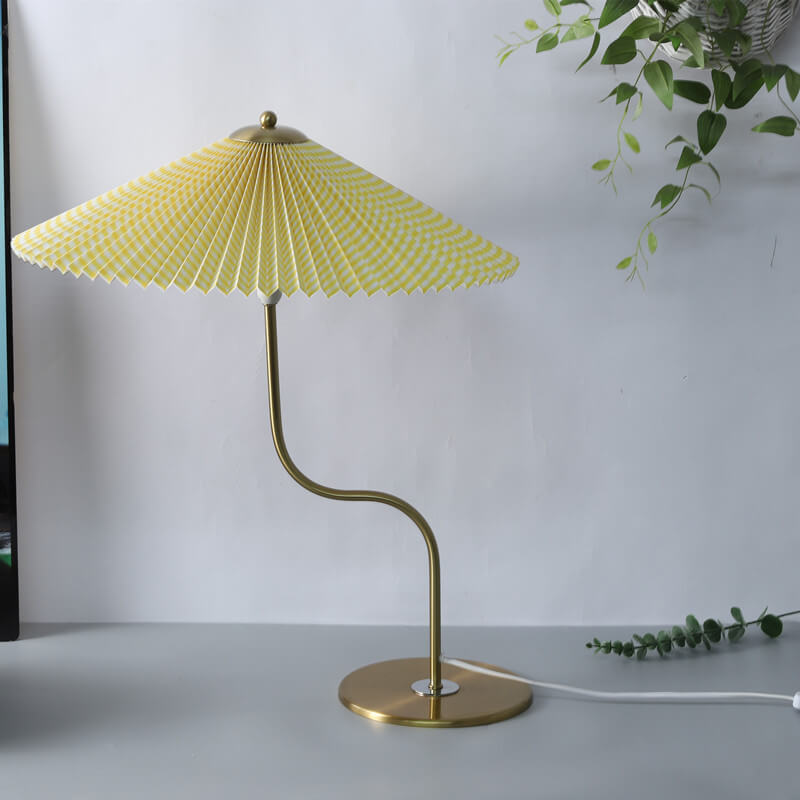 Retro Flæset Skærm Bordlampe - Dekorativt Accentlys - - Home Decor - {{ product_tags }